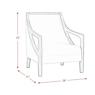 Dayna Accent Chair with White Wash Frame - Picket House Furnishings Natural 11 Dayna Accent Chair with White Wash Frame - Picket House Furnishings Natural - Image 9