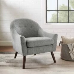 Clenna Accent Chair Gray - Linon -Living Room Chairs store unnamed file 3366
