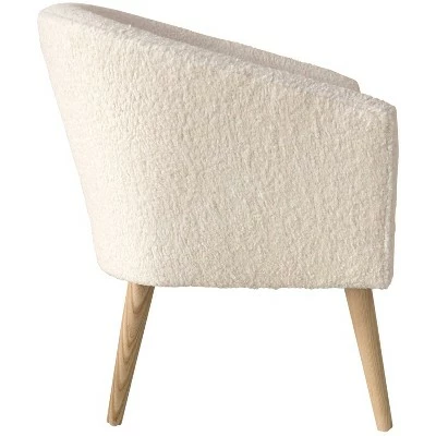 Deco Chair in Sheepskin Natural Cream - Skyline Furniture 4 Deco Chair in Sheepskin Natural Cream - Skyline Furniture - Image 2