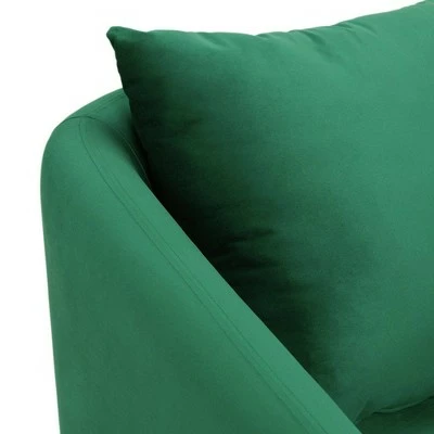 Zuri Accent Chair with Gold Legs - Picket House Furnishings Gunmetal 7 Zuri Accent Chair with Gold Legs - Picket House Furnishings Gunmetal - Image 5