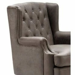 Mason Tufted Armchair with Brass Nailheads - Serta Navy Blue -Living Room Chairs store unnamed file 3446