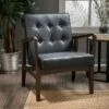 Callahan Mid Century Club Chair - Christopher Knight Home Black -Living Room Chairs store unnamed file 347