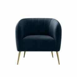 Meath Barrel Chair Velvet - Handy Living Navy Blue -Living Room Chairs store unnamed file 3472