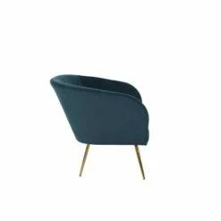 Ashby Accent Chair Textured Velvet Navy - HomePop