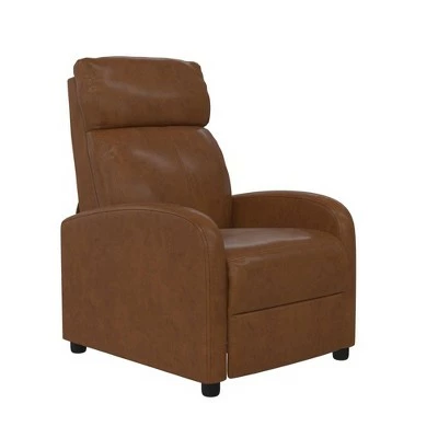 Sofy Pushback Recliner Faux Leather - Room & Joy Camel 11 Sofy Pushback Recliner Faux Leather - Room & Joy Camel - Image 9