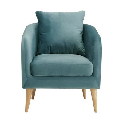 Zoe Accent Chair with Wooden Legs - Picket House Furnishings Navy Blue 10 Zoe Accent Chair with Wooden Legs - Picket House Furnishings Navy Blue - Image 8