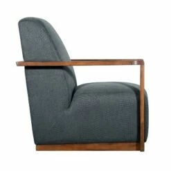 Hamilton Wood Framed Armchair - Finch Charcoal -Living Room Chairs store unnamed file 3553