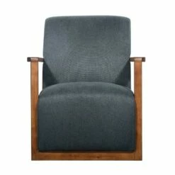 Hamilton Wood Framed Armchair - Finch Charcoal -Living Room Chairs store unnamed file 3557