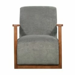 Hamilton Wood Framed Armchair - Finch Charcoal -Living Room Chairs store unnamed file 3558