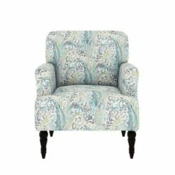 Everlee Armchair with Espresso Legs - Handy Living Coral Paisley 21 Everlee Armchair with Espresso Legs - Handy Living Coral Paisley -Living Room Chairs store unnamed file 3568
