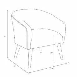 Skyline Furniture Natalee Chair - Cloth & Company Dark Green Linen -Living Room Chairs store unnamed file 36