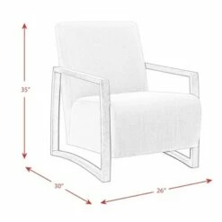 Maverick Accent Chair - Picket House Furnishings Linen -Living Room Chairs store unnamed file 3616