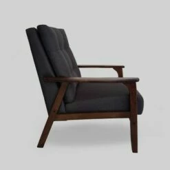 Duluth Mid-Century Armchair Black - Christopher Knight Home -Living Room Chairs store unnamed file 366