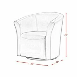 Reese Swivel Chair - Picket House Furnishings® Red -Living Room Chairs store unnamed file 3673