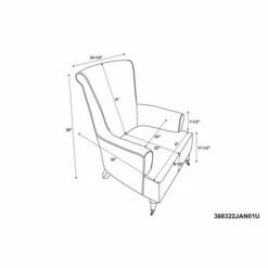 Junnell Armchair - Linon Gray 20 Junnell Armchair - Linon Gray -Living Room Chairs store unnamed file 3684