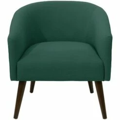 Skyline Furniture Natalee Chair - Cloth & Company Dark Green Linen -Living Room Chairs store unnamed file 37