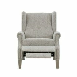 Madison Park Brookdale Push Back Recliner Gray