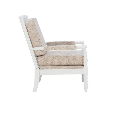 Sussex Spindal Accent Chair Beige - Linon 4 Sussex Spindal Accent Chair Beige - Linon - Image 2