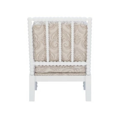 Sussex Spindal Accent Chair Beige - Linon 5 Sussex Spindal Accent Chair Beige - Linon - Image 3