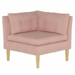 Corner Chair in Solids - Simply Shabby Chic® Linen Putty