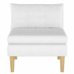 Armless Chair in Solids - Simply Shabby Chic® Twill White -Living Room Chairs store unnamed file 3768