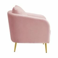 Zuri Accent Chair with Gold Legs Blush - Picket House Furnishings -Living Room Chairs store unnamed file 3851