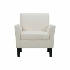 Set of 2 Marquee Flared Armchair - Handy Living Oatmeal Tan