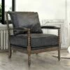 Eves Accent Chair Fabric and Wood Warm Gray - HOMES: Inside + Out -Living Room Chairs store unnamed file 3897
