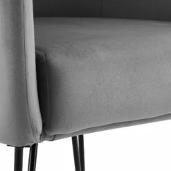 Parkway Velvet Accent Chair - Crosley Gray 20 Parkway Velvet Accent Chair - Crosley Gray -Living Room Chairs store unnamed file 3951