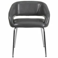 Flash Furniture Fusion Series Contemporary LeatherSoft Side Reception Chair with Chrome Legs -Living Room Chairs store unnamed file 3975