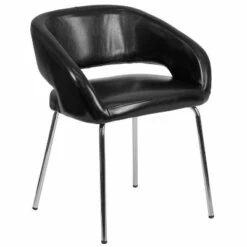 Flash Furniture Fusion Series Contemporary LeatherSoft Side Reception Chair with Chrome Legs -Living Room Chairs store unnamed file 3978