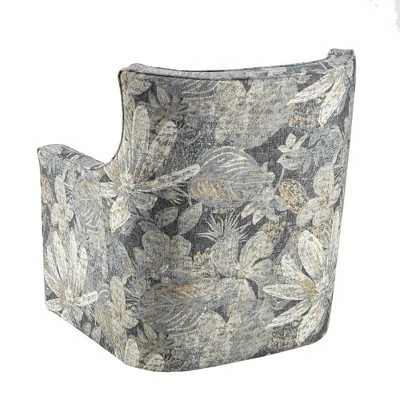 Madison Park Aaron Curve Back Swivel Glider Chair Blue 6 Madison Park Aaron Curve Back Swivel Glider Chair Blue - Image 4