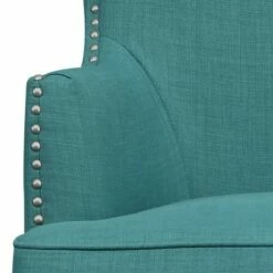 Karson High Back Upholstered Chair Teal - Picket House Furnishings -Living Room Chairs store unnamed file 4017
