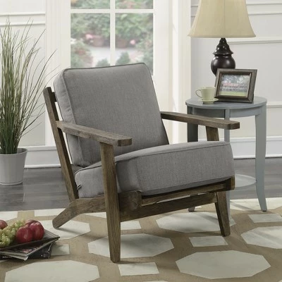 Mercer Accent Chair with Antique Legs Charcoal Brown - Picket House Furnishings 5 Mercer Accent Chair with Antique Legs Charcoal Brown - Picket House Furnishings - Image 3