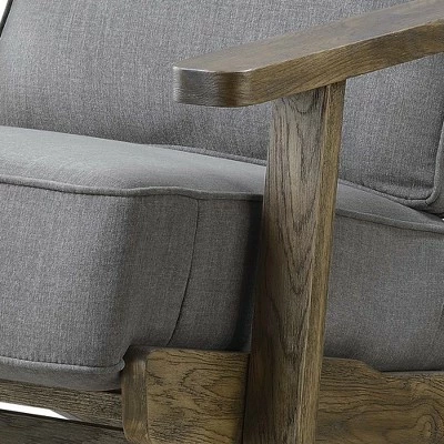 Mercer Accent Chair with Antique Legs Charcoal Brown - Picket House Furnishings 7 Mercer Accent Chair with Antique Legs Charcoal Brown - Picket House Furnishings - Image 5