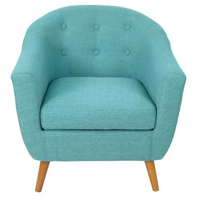 LumiSource Rockwell Accent Chair - Teal 4 LumiSource Rockwell Accent Chair - Teal - Image 2