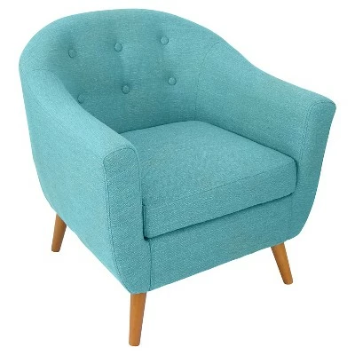 LumiSource Rockwell Accent Chair - Teal 6 LumiSource Rockwell Accent Chair - Teal - Image 4