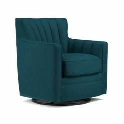 Zerk Swivel Armchair - Peacock Blue - Handy Living -Living Room Chairs store unnamed file 4078