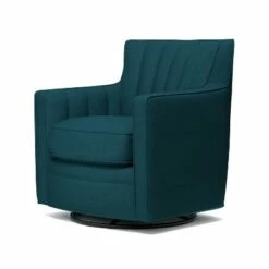 Zerk Swivel Armchair - Peacock Blue - Handy Living -Living Room Chairs store unnamed file 4079