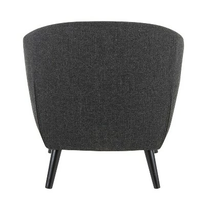 Rockwell Mid-Century Modern Accent Chair Black - LumiSource 5 Rockwell Mid-Century Modern Accent Chair Black - LumiSource - Image 3