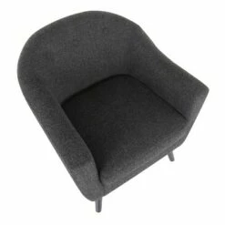 Rockwell Mid-Century Modern Accent Chair Black - LumiSource 14 Rockwell Mid-Century Modern Accent Chair Black - LumiSource -Living Room Chairs store unnamed file 4098