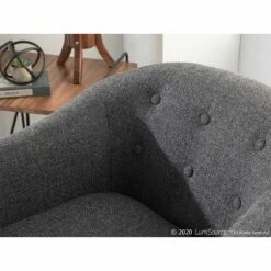 Rockwell Mid-Century Modern Accent Chair Black - LumiSource 17 Rockwell Mid-Century Modern Accent Chair Black - LumiSource -Living Room Chairs store unnamed file 4101