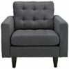 Empress Upholstered Armchair Gray - Modway -Living Room Chairs store unnamed file 4129