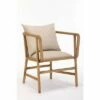 Burham Home Designs Alexandra Armchair Natural Linen - Boraam
