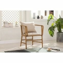Burham Home Designs Alexandra Armchair Natural Linen - Boraam 21 Burham Home Designs Alexandra Armchair Natural Linen - Boraam -Living Room Chairs store unnamed file 4150