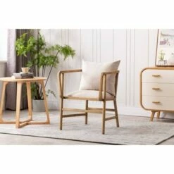 Burham Home Designs Alexandra Armchair Natural Linen - Boraam 22 Burham Home Designs Alexandra Armchair Natural Linen - Boraam -Living Room Chairs store unnamed file 4151