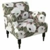 Ezra Chair - Bloomsbury Rose Blush Ivy - Skyline Furniture