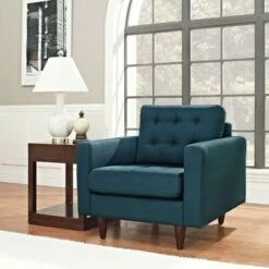 Empress Upholstered Armchair Azure - Modway -Living Room Chairs store unnamed file 4176