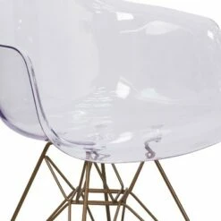 Flash Furniture Alonza Series Transparent Side Chair with Gold Base -Living Room Chairs store unnamed file 418