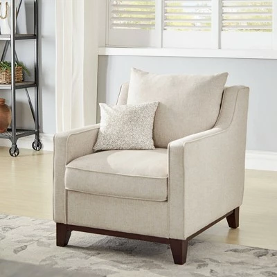 Madge Tweed Accent Chair Oatmeal - Inspire Q 3 Madge Tweed Accent Chair Oatmeal - Inspire Q